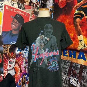 Vintage 90s New York Yankees Don Mattingly Tee Salem Sportswear Tee Sz Medium